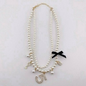 Silver Chain Pearl Necklace
