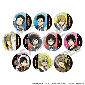 ■2025SS　新作■　デュラララ!!×2　トレーディング箔押し缶バッジ BOX