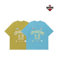 【HOOK】ヴィンテージロゴプリントTシャツ メンズ 半袖 Tシャツ レディース ユニセックス