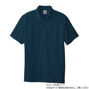 桑和 27 半袖ポロシャツ(胸ポケット) LLサイズ ネイビー(1)
