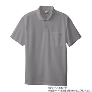 桑和 27 半袖ポロシャツ(胸ポケット) LLサイズ モクグレー(26)