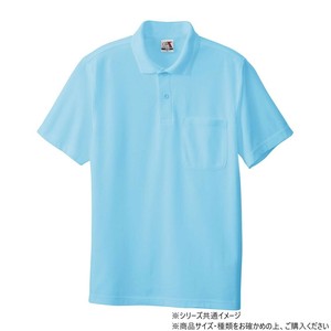 桑和 27 半袖ポロシャツ(胸ポケット) 3Lサイズ サックス(209)