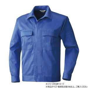 桑和 1002 長袖ブルゾン 4Lサイズ ブルー(8)