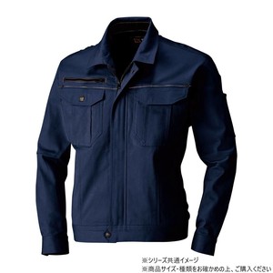 桑和 1663 長袖ブルゾン Mサイズ ネイビー(1)