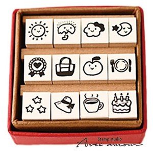 ぷち アイコンスタンプ　12本セット　YMS-01