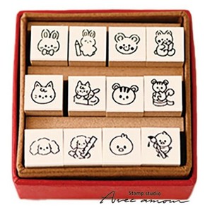 ぷち アイコンスタンプ　12本セット　YMS-03