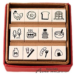 ぷち アイコンスタンプ　12本セット　YMS-04