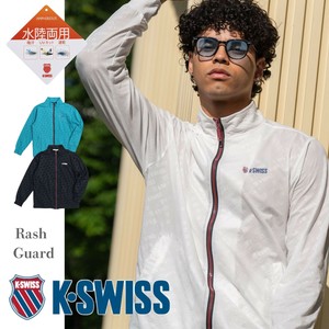 【K-SWISS】ラッシュガードフルジップパーカー★水陸両用 水着