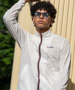 【K-SWISS】ラッシュガードフルジップパーカー★水陸両用 水着
