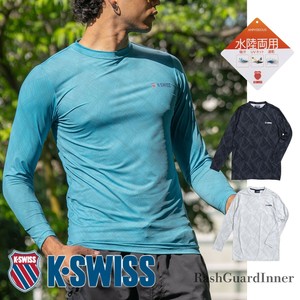 【K-SWISS】コンプレッションサーフ長袖Tシャツ★水陸両用 水着