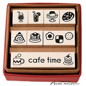 ぷち アイコンスタンプ　8本セット　カフェメニュー