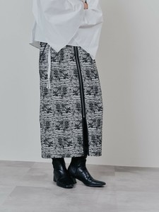 パイピングジャガードタイトスカート