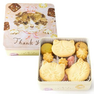 【7/1〜規格変更】こねこのこねこねクッキー缶 Thankyou
