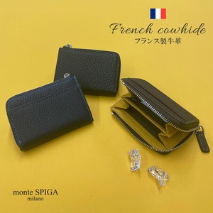 お買い得!!【フランス製牛革使用 コインケース】メンズ財布　フレンチカーフ