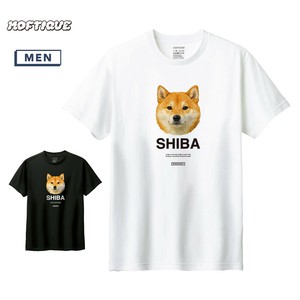 T-shirt Shiba Dog Printed Short-Sleeved T-Shirt Unisex Dog Men's Cut-and-sew