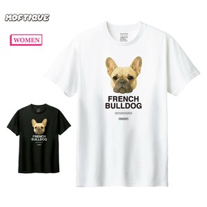 T-shirt French bulldog Ladies fashion Printed Short-Sleeved T-Shirt Dog Cut-and-sew