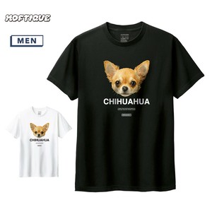 T-shirt Printed Short-Sleeved T-Shirt Chihuahua Unisex Dog Men's Cut-and-sew