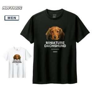 T-shirt Dachshund Printed Short-Sleeved T-Shirt Unisex Dog Men's Cut-and-sew