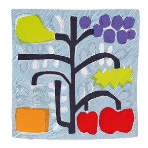 Tenugui Towel Light Blue Japanese Style Fruit Drop Made in Japan