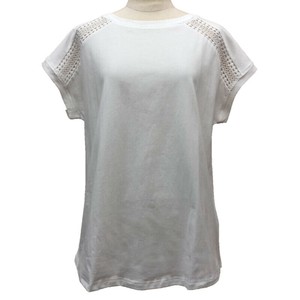 T-shirt Crochet T-Shirt Short Sleeve Cut-and-sew