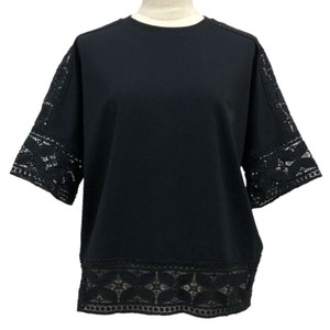 T-shirt Crochet T-Shirt Short Sleeve Cut-and-sew