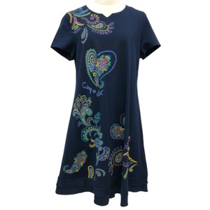 Tunic Tunic Ruffle Hem A-Line Short Sleeve Rhinestone