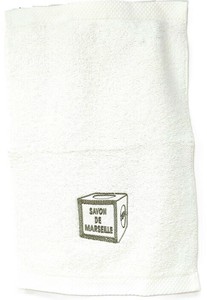 フランス直輸入　savon 刺繍入り ハンドタオル
