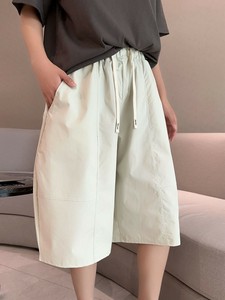 ハーフパンツ 七分丈  カジュアル 無地 ゆったり 快適 レディース ファッション   KX-2557#7#BQ1470
