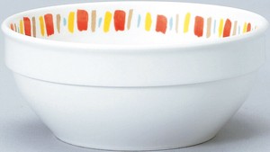 [スタックボール]全5サイズ Dia Ceram オレンジサークル イングレーズ/8cm 11cm 12cm 14cm 16cm 日本製