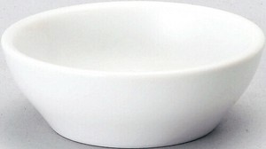 [浅ボール]ベーシック ホワイトメタ皿/8cm 日本製