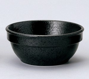Donburi Bowl black 9cm Made in Japan