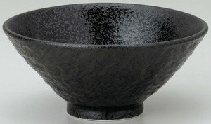 [深口丼]全7サイズ 石目 黒耀/12cm 14cm 15cm 16cm 18cm 19cm 飯碗 日本製