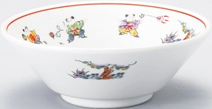 [丼]全2サイズ 色絵唐子 切立/20cm 22cm 日本製