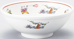 [丼]全3サイズ 色絵唐子 玉渕/20cm 21cm 22cm 日本製