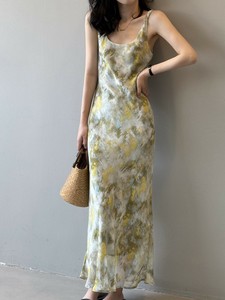 ワンピース ノースリーブ   サスペンダー  花柄 ゆったり 快適 レディース ファッション 82321#PBQ120