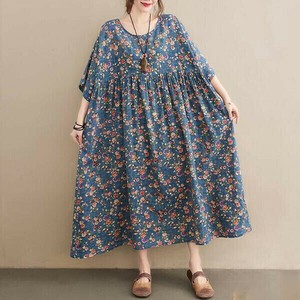 Casual Dress High-Waisted Flower Print