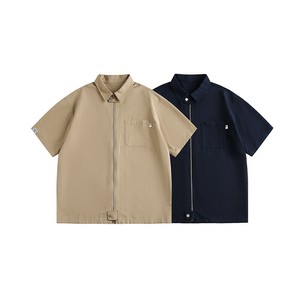 P21740 男  2025春夏新作 半袖 レトロ ワイシャツ トップス メンズ 日系 カジュアル