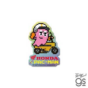 Honda×PAC-MAN ホログラムステッカー モトコンポ×PINKY バイク パックマン レトロ キャラ グッズ HNPC012