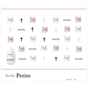 Sha-Nail Petite 写ネイル ネイルシール Petite Cat PET-010