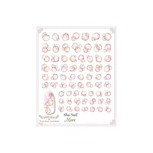 Sha-Nail More 写ネイル ネイルシール Water Drops (Pink beige) MWD-004