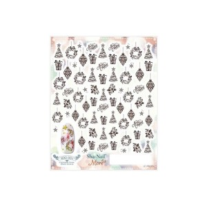 Sha-Nail More 写ネイル ネイルシール Christmas Icons(Darkbrown) MXI-001