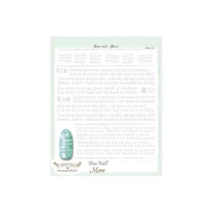 Sha-Nail More 写ネイル ネイルシール Newspaper(ニュースペーパー) White MNP-002