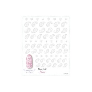 Sha-Nail More 写ネイル ネイルシール Paisley (White) MPAI-001