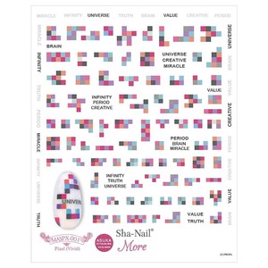 Sha-Nail More 写ネイル ネイルシール Pixel vivid/ピクセル ヴィヴィット MASPX-001