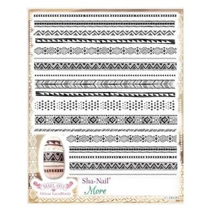 Sha-Nail More 写ネイル ネイルシール African Lace (Black)/アフリカンレース(ブラック) MAFL-001