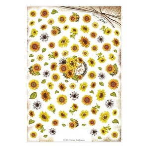 Sha-Nail Pro 写ネイル ネイルシール Vintage Sunflowers/ヴィンテージ ひまわり VS-001