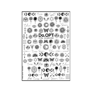 Sha-Nail Pro 写ネイル ネイルシール Do.OPT -Black- AYAKO-009