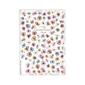 Sha-Nail Pro 写ネイル ネイルシール Ink Drop Flowers -Natural- ID-002