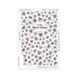 Sha-Nail Pro 写ネイル ネイルシール Sheer Pansy RUMI-007