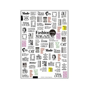 Sha-Nail Pro 写ネイル ネイルシール Fashion Magazine -Black- FAM-001